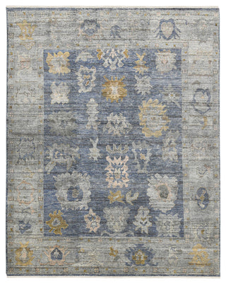 Jwell Avien Area Rug, Blue, 10' x 14', Bordered