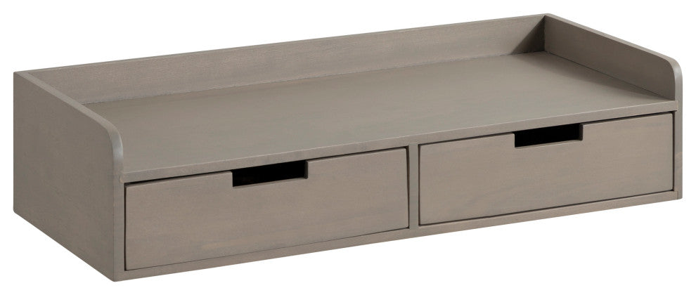 Kitt Floating Shelf Console Table, Gray 28x12x6.5