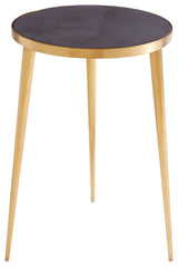 Bremen Side Table, Gold