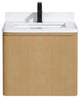 Lucas Bathroom Vanity, Washed Oak, 24", Single Sink, Floating