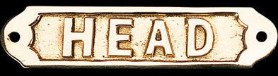 Brass Head Plaque