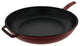 Chasseur 11" French Enameled Cast Iron Fry Pan With Glass Lid, Red