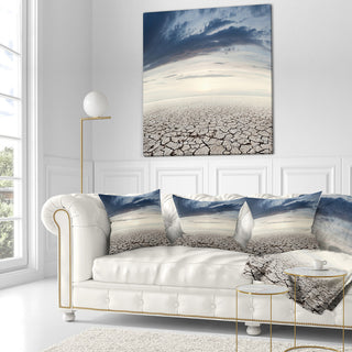 Dry Soil Dreamscape Landscape Photo Throw Pillow, 18"x18"