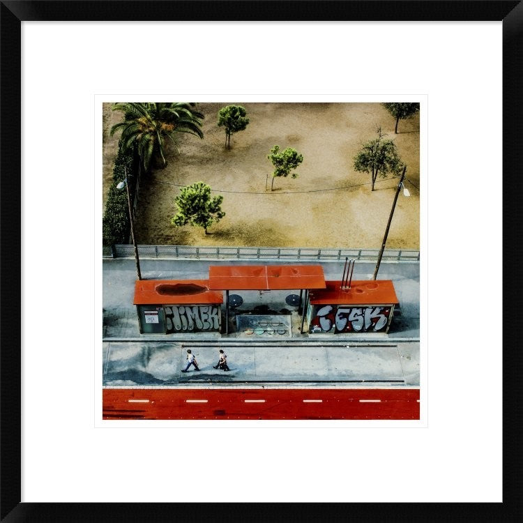 "Paint It Red" Framed Digital Print by Ambra, 20"x20"