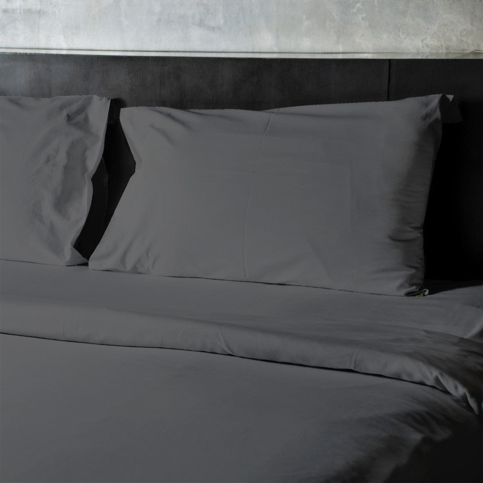 King Size Series Bed Sheets Deep Pocket 4-Piece Set, Gray
