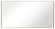 Rectangle Metal Framed Wall Mirror Bathroom Vanity Mirror, Gold, 20"x40