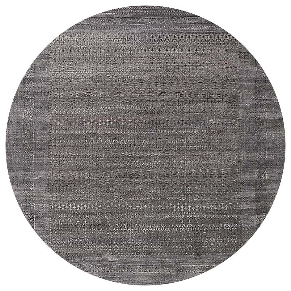 Ahgly Company Indoor Round Mid-Century Modern Area Rugs, 4' Round