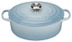 Le Creuset Signature Cast Iron Oval Casserole, 25 cm, Coastal Blue