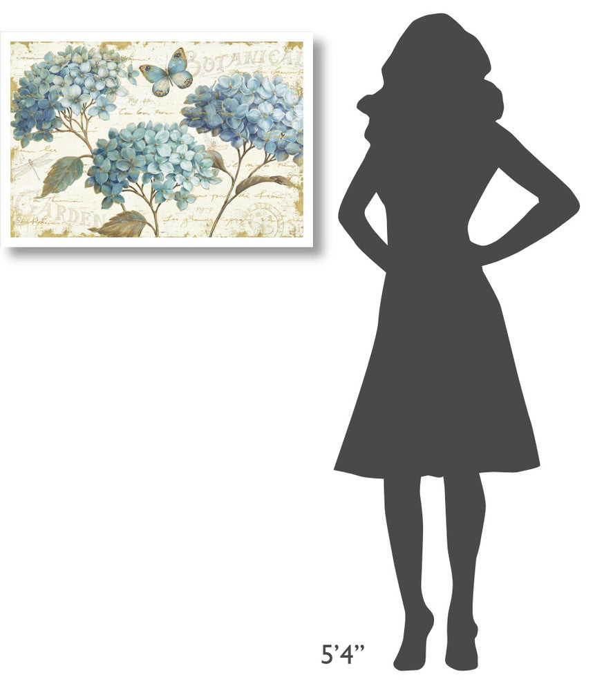 "Blue Garden I" Digital Paper Print by Daphne Brissonnet, 32"x22"