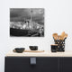 Overfalls Lightship Black & White Photo Canvas Wall Art Print, 16" X 20"