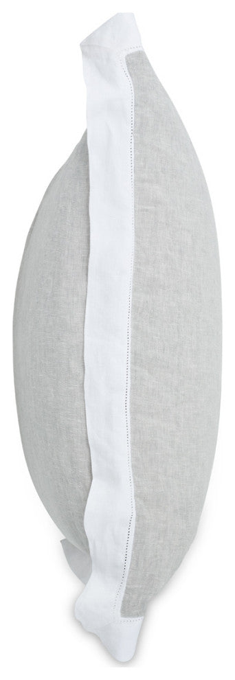 Atina 7-Piece King Linen Duvet Set, Gray