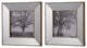 Set of 2 Vintage Style Mirrored Square Picture Frames
