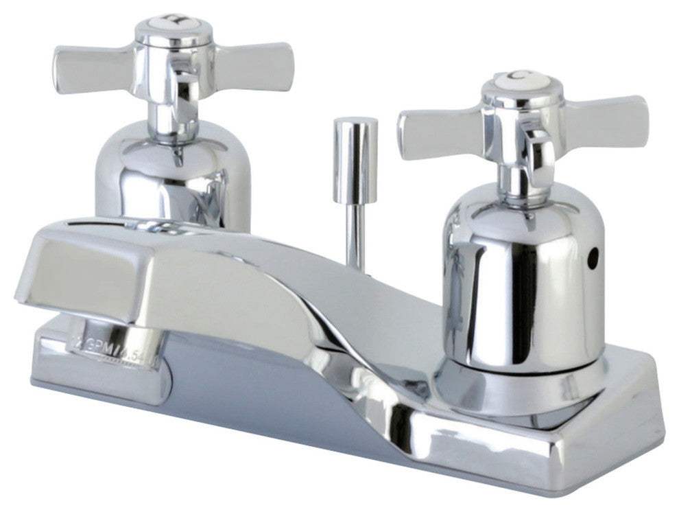 Kingston Brass 4" Centerset Bathroom Faucet With Pop-Up, Polished Chrome