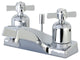 Kingston Brass 4" Centerset Bathroom Faucet With Pop-Up, Polished Chrome