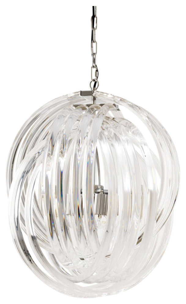 Lucite Loop Chandelier | Eichholtz Marco Polo M
