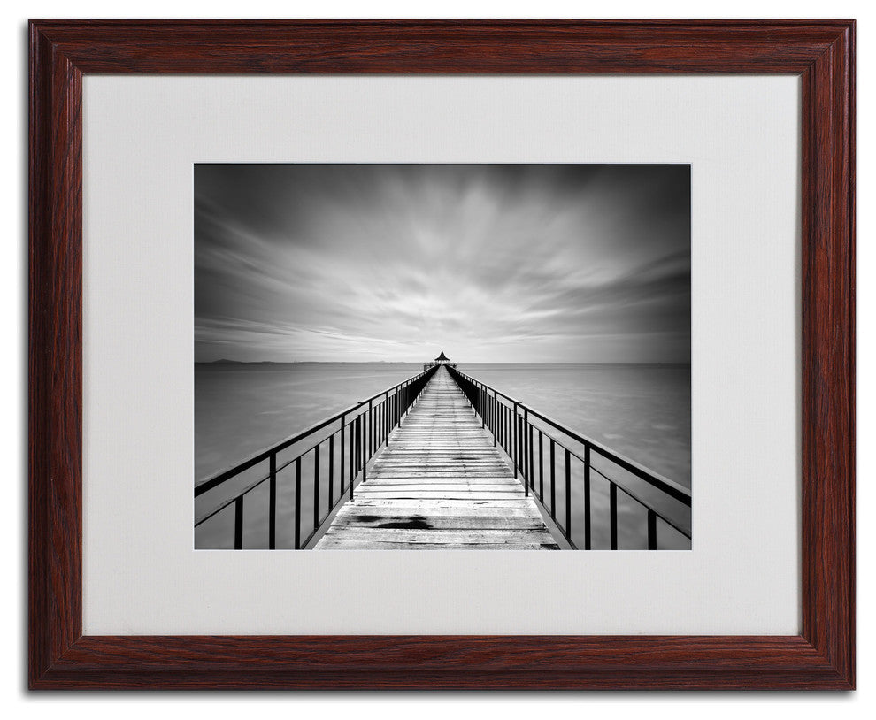 'Withstand' Matted Framed Canvas Art by Michael de Guzman
