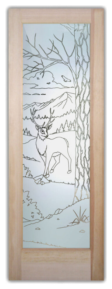 Interior Prehung Door or Interior Slab Door - Wandering White Tail - Douglas...