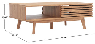 Safavieh Rori 2 Door Coffee Table, Oak