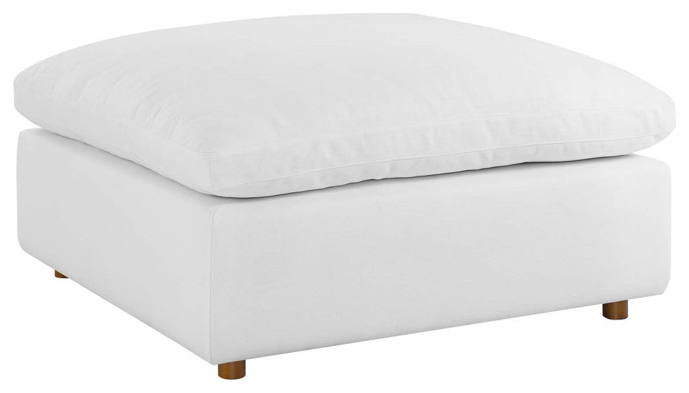 Commix Down Filled Overstuffed Sectional Sofa - Pure White