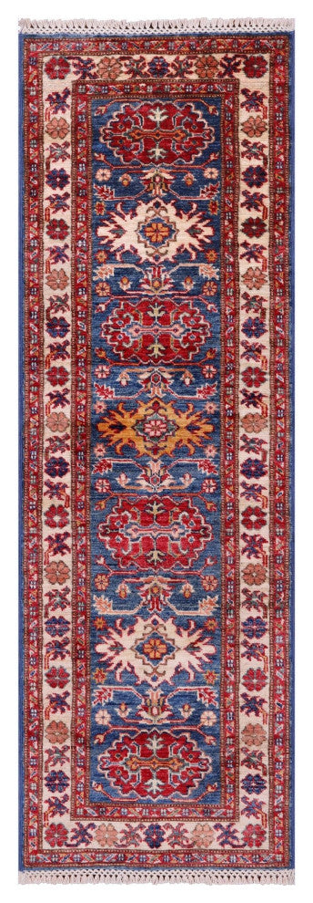 1' 10" X 5' 9" Runner Super Kazak Handmade Wool Rug Q10296