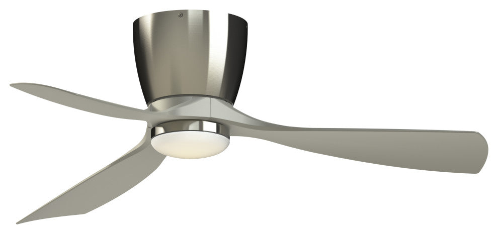 Klinch 44" Indoor/Outdoor Ceiling Fan With LED Light Kit Brushed Nickel