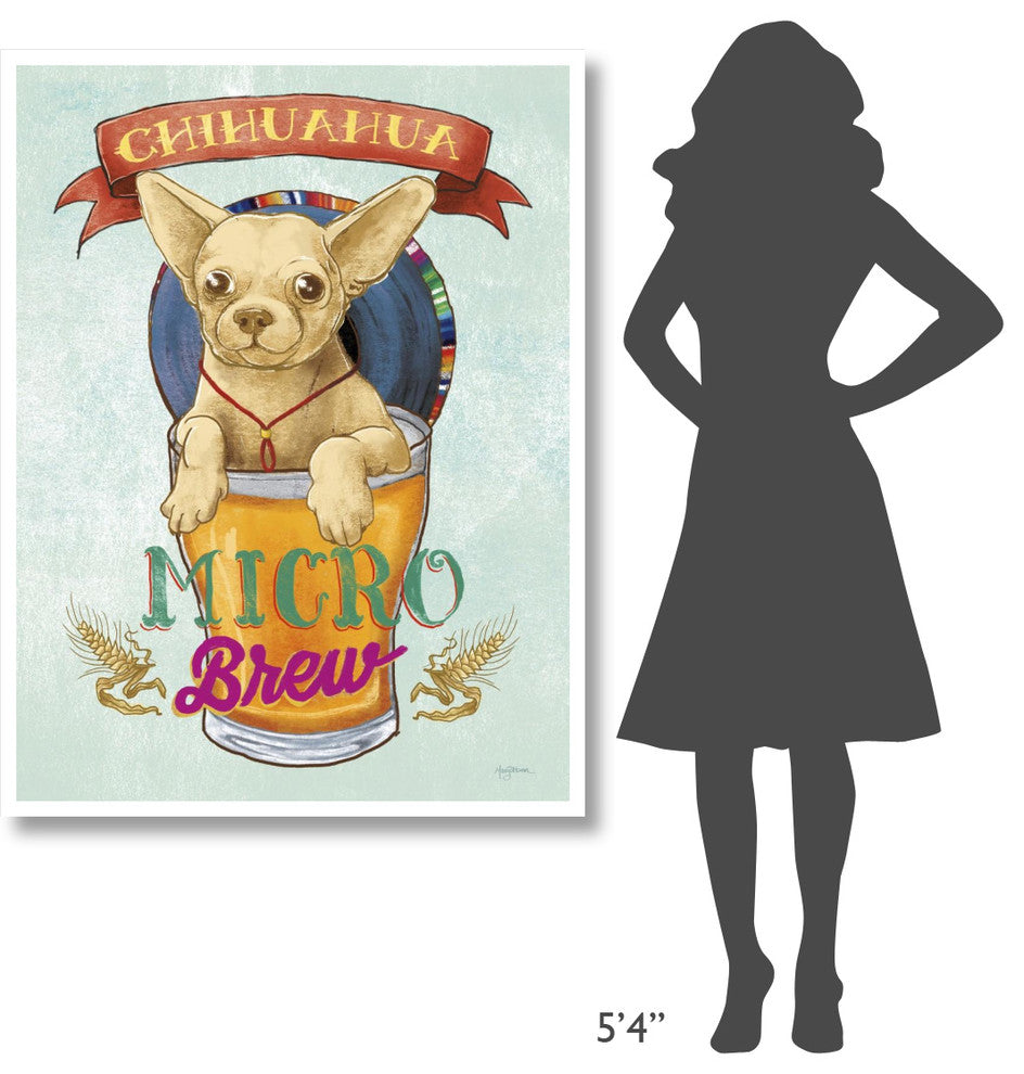 "Beer Dogs I" Digital Paper Print by Mary Urban, 38"x50"