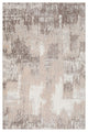Benzara BM279717 Soft Fabric Floor Area Rug, Abstract Pattern, Gray, Beige