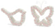 Bird and Butterfly Floral Outline, 2-Piece Set