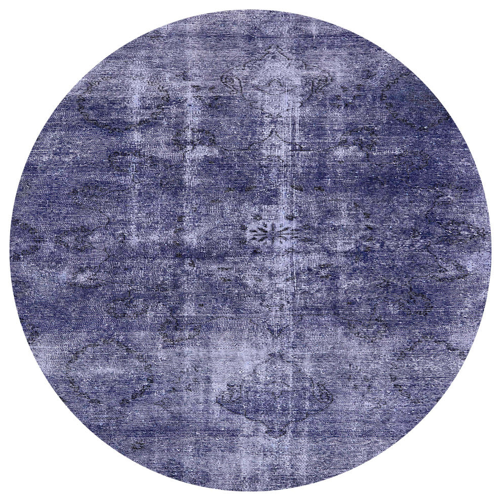 Ahgly Company Indoor Round Mid-Century Modern Area Rugs, 6' Round