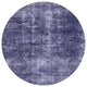 Ahgly Company Indoor Round Mid-Century Modern Area Rugs, 6' Round