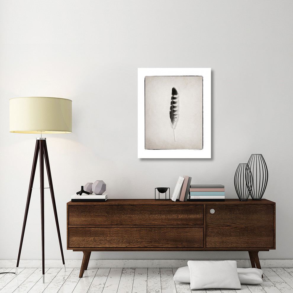 "Feather IV - BW" Digital Paper Print by Debra Van Swearingen, 30"x37"