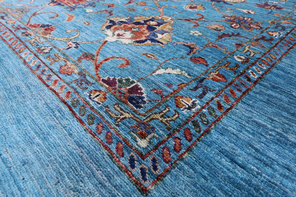 8' 4" X 9' 7" Hand Knotted Persian Tabriz Wool Rug Q7659