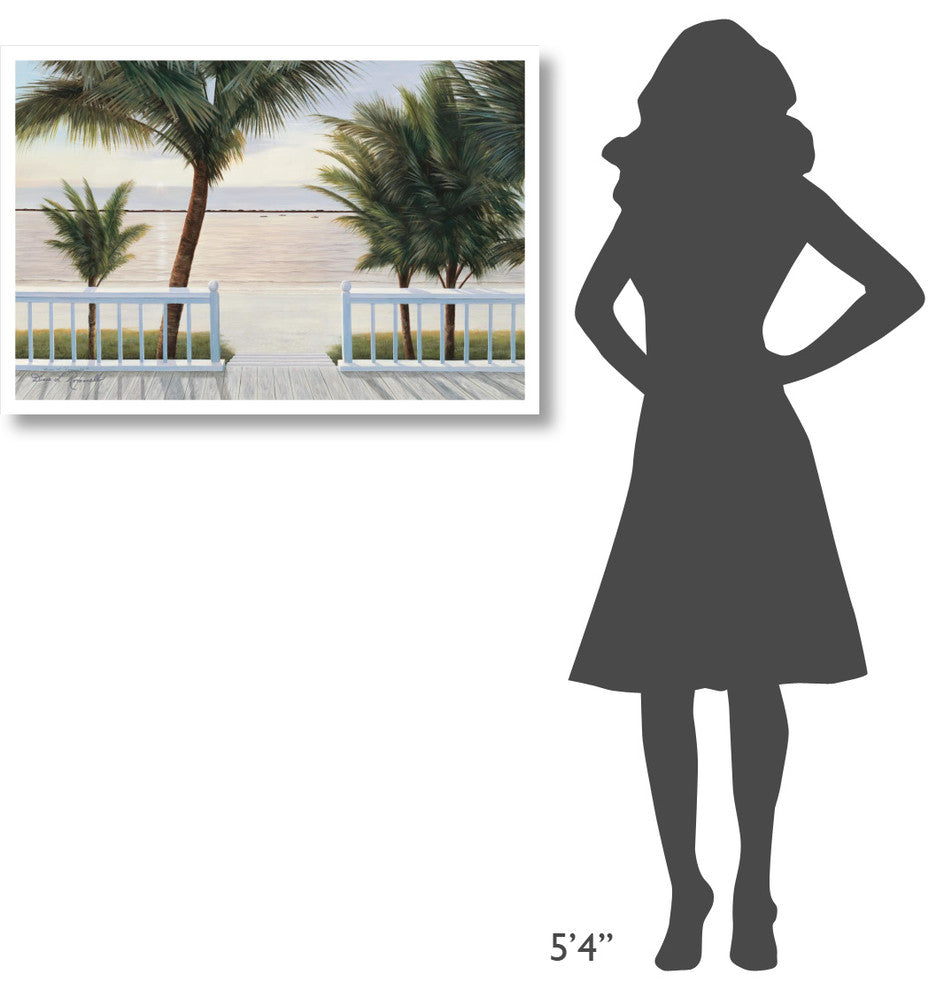 "Palm Bay" Digital Paper Print by Diane Romanello, 38"x26"