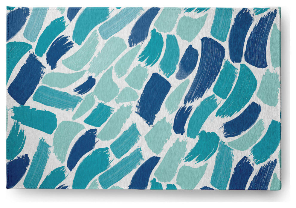 Wenstry Chenille Rug, Blue, 4'x6'