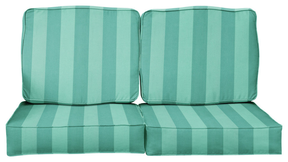Sorra Home Preview Lagoon Deep Seating Loveseat Cushion Set, 25"x25"x5"