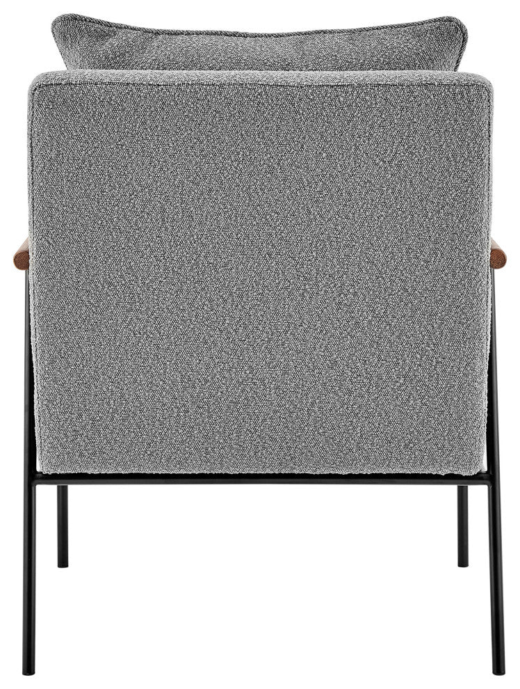 Quinton Fabric Accent Arm Chair, Gray