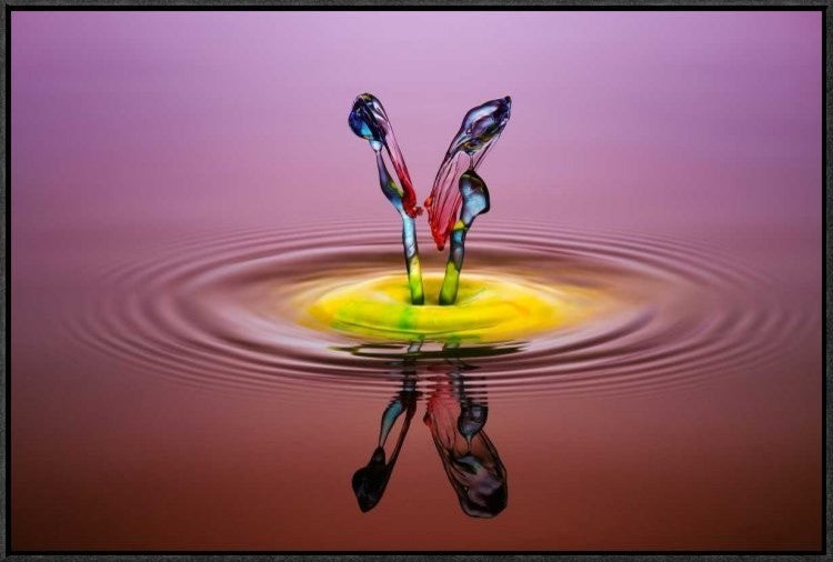"You And Me" Framed Canvas Giclee by Muhammad Berkati, 31x21"