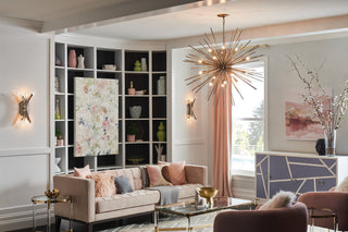 Fredrick Ramond Vida Medium Two Light Sconce, Burnished Gold