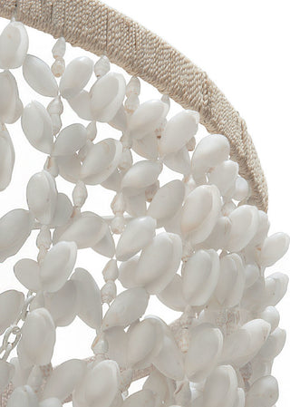 Inverted Pendant Lamp, Bubble Seashell, White