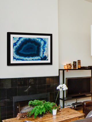"Blue Anger" Framed Art Print