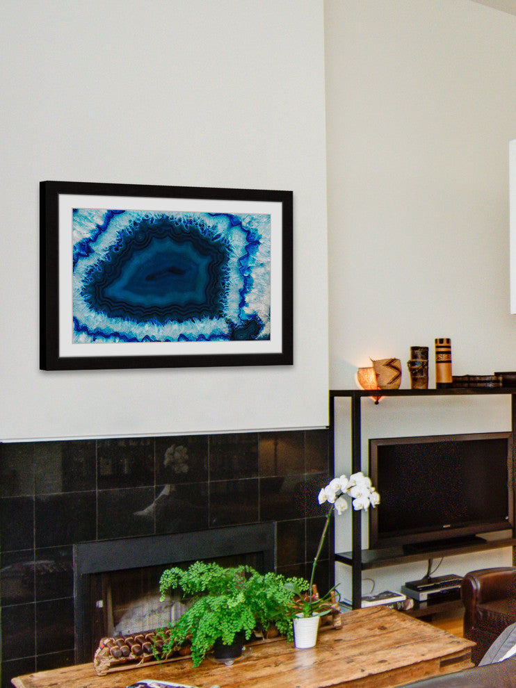 "Blue Anger" Framed Art Print