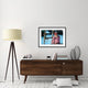 "The Old Man And The Ganges" Framed Digital Print by Piet Flour, 38"x28"