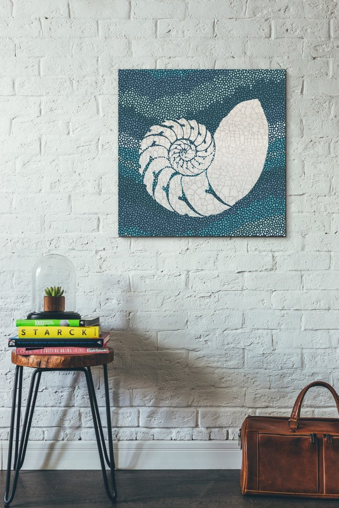 Epic Graffiti "Sea Glass III" Giclee Canvas Wall Art, 26"x26"