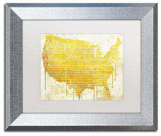 Color Bakery 'American Dream II', Silver Frame, White Mat, 14x11