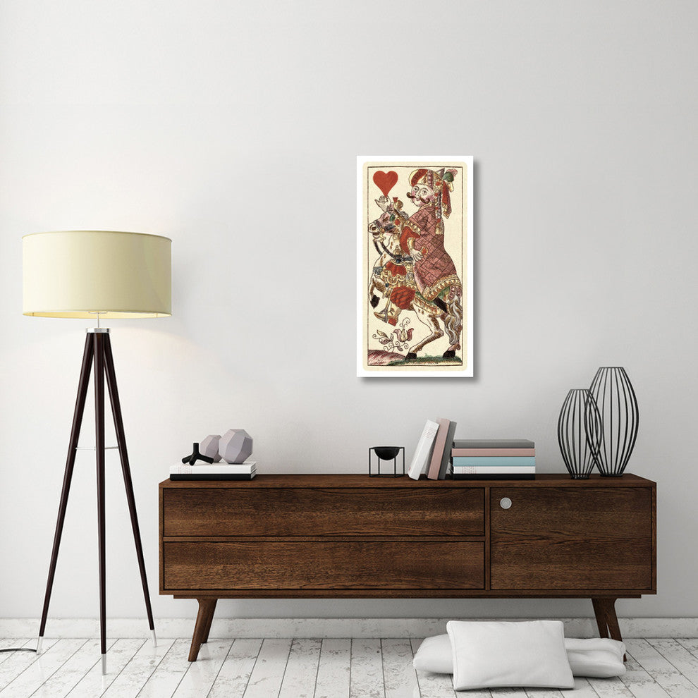 "Knight of Hearts (Bauern Hochzeit Deck)" Paper Art, 20"x38"