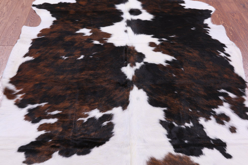 7' 4" X 6' 4" Organic Natural Hair-On Cowhide Area Rug C1667