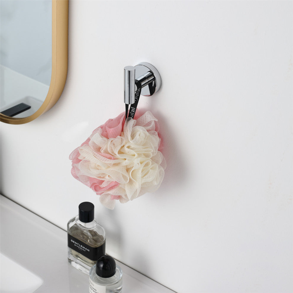 Elizabeth J-Hook Robe Hook in Chrome (Set of 2)