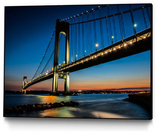 "Verrazano Bridge" Art block Framed Canvas, 40"x30"