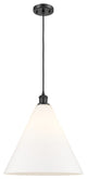 Innovations Lighting 516-1P-BK-GBC-161 Ballston Cone 1 Light 16" Pendant