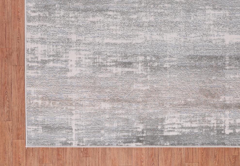 High-Low Hudson Gray/Brown Rug, Gray, 8'8"x12'